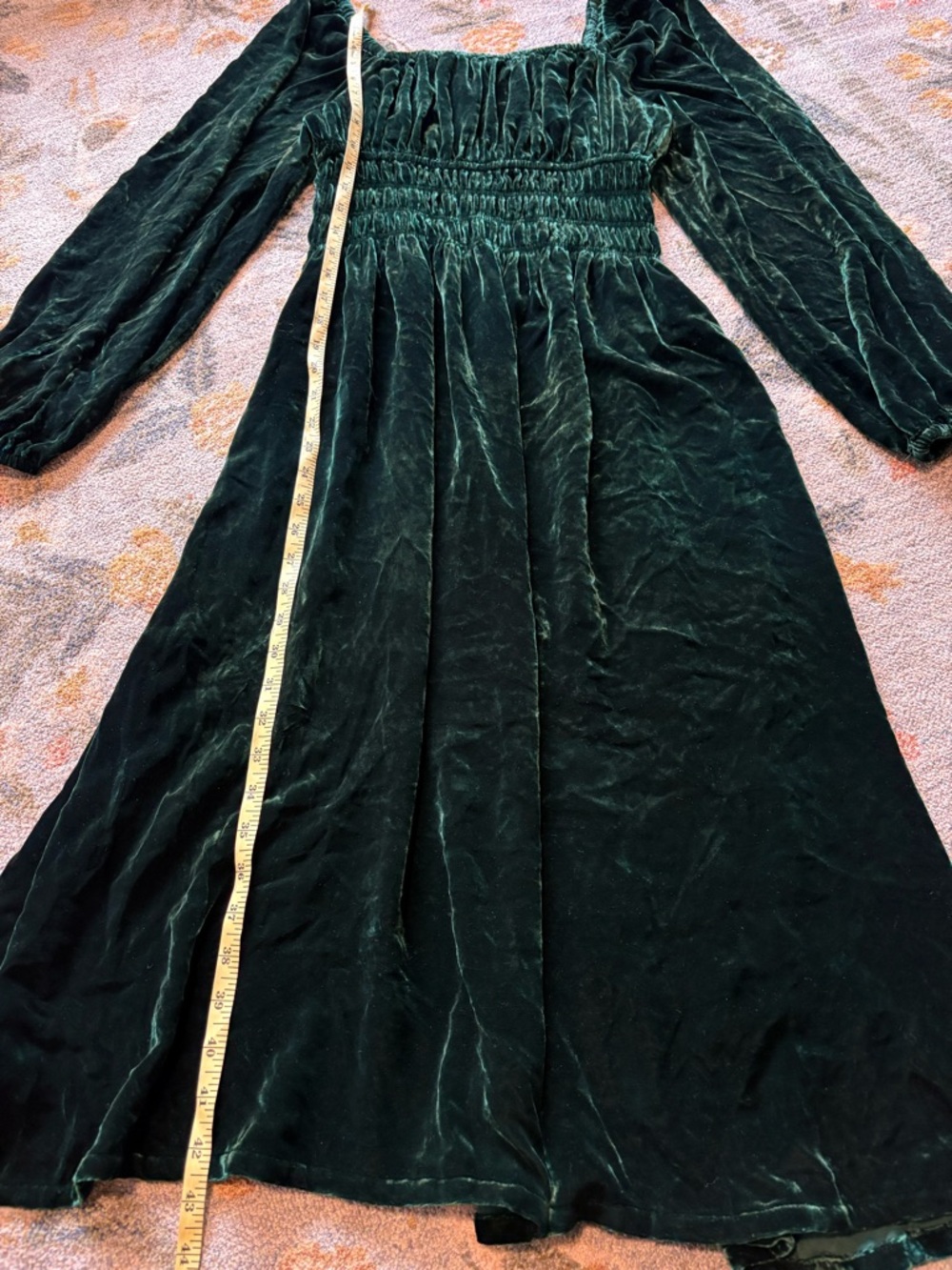 Hill House Jasmine Nap Dress Small Velour Velvet - Picture 4 of 8